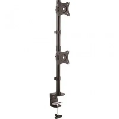 Produktbild von StarTech.com Vertical Desk Mount Dual Monitor Arm - For Monitors 13" to 27" - Adjustable - Desk Clamp / Grommet-Hole Mount - Dual VESA Monitors - Black (ARMDUALV) - Befestigungskit - für 2 Monitore - stabiler Stahl - Schwarz - Bildschirmgröße: 33-68.6 cm (