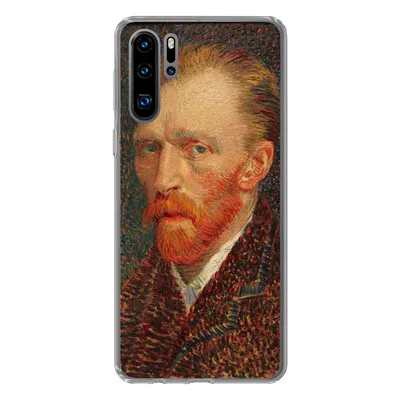 Produktbild von MuchoWow® Handyhülle Schutzhülle Hülle für Huawei P30 Pro Selbstporträt - Vincent van Gogh Silikon Softcase Handy Hülle - Schutzdeckel