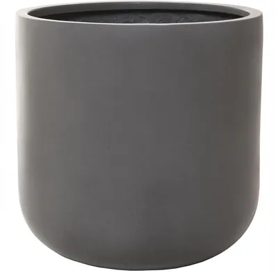 Immagine prodotto di Vaso da fiori CHICO in fibra di vetro, grigio cemento, 40x40 cm