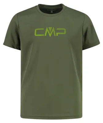 Immagine prodotto di Maglietta con logo stampato CMP per ragazzi con funzione Dry Function verde 116