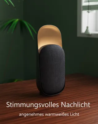 Productafbeelding van Northpoint 3-in-1 Natuurgeluidskast met LED-nachtlamp en Bluetooth-luidspreker, zwart