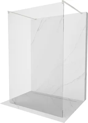 Image de Mexen Kioto paroi de douche 100 x 200 cm, transparent 8 mm, nickel brossé - 800-100-002-97-00