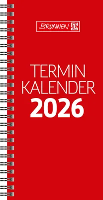 Productafbeelding van BRUNNEN 1078001206 Terminkalender 10x21cm rt 2S/1W
