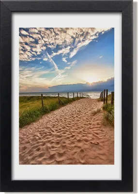 Produktbild von Bild 20x30 MDF-Rahmen, Wandkunst Weg zum Strand
