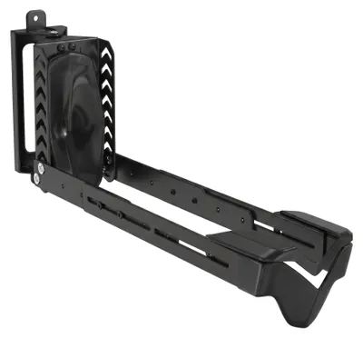 Produktbild von Docker - Vertikaler Wand-Fahrradhalter 63x18,5x9 mit Drehfunktion für Garage aus schwarzem Stahl