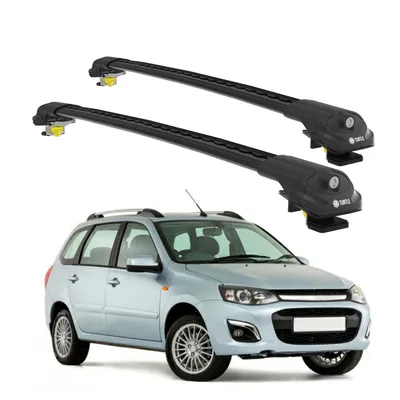 Produktbild von TURTLE DACHTRÄGER AIR-1 LADA KALINA SW 2013 - 2018 (Raised Rails)  , Schwarz
