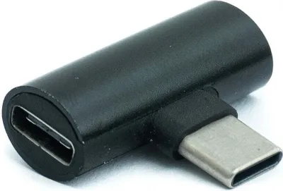 Produktbild von SYSTEM-S USB 3.1 Y Adapter Typ C Stecker zu 2x Typ C Buchse - Audio + Laden zeitgleich