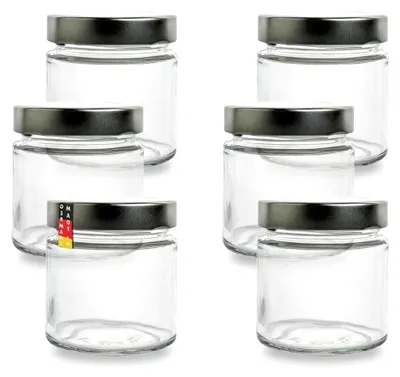 Produktbild von Flaschenbauer - 6er Set Mini Marmeladengläser 212ml