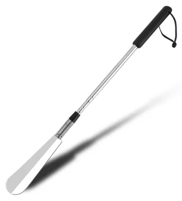 Obrázek produktu pro Rozkládací obuvník z nerezové oceli, teleskopický s nastavitelnou rukojetí, délka 41-78 cm