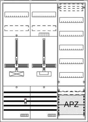 Produktbild von Striebel & John Komplettschrank DA37GC AP 3Pkt.A37 1Z1S1V5A2