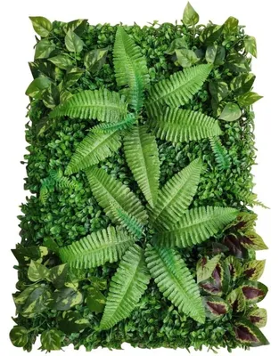 Obrázok produktu pre Umelo vyzerajúce panely s popínavou rastlinou (břečťan) – sada 9 kusov, vertikálna záhrada – 60 x 40 cm, plastový plot na balkón a do záhrady – odolný voči poveternostným vplyvom – zelená farba
