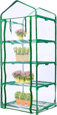 Obrázok produktu pre TRANKIELO® - Náhradný obal pre skleník 160 x 70 x 50 cm – Priehľadný PVC materiál – Rolovacia zipsom uzatvárateľný vchod – Ochrana pred chladom a mrazom
