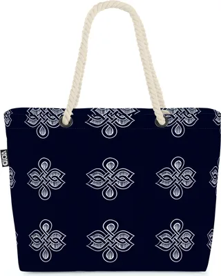 Produktbild von VOID Asien Kultur Muster Japan Kabuki Strandtasche Shopper 58x38x16cm 23L XXL Einkaufstasche Tasche Reisetasche Beach Bag