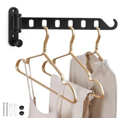 Produktbild von Solidchoice – Klappbarer Kleiderhaken mit 6 Haken zur Wandmontage