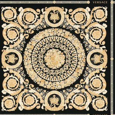 Produktbild von Profhome 370553-GU Barock Tapete Ornament glänzend schwarz gold creme 7,035 m2