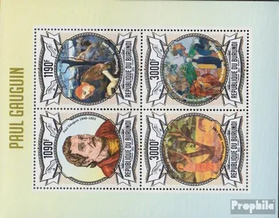 Produktbild von Briefmarken Burundi 2013 Mi 3078-3081 Kleinbogen (kompl.Ausg.) postfrisch Paul Gauguin