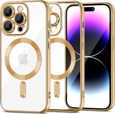 Produktbild von Tech-Protect Magshine Magsafe Iphone 15 Pro Max Gold