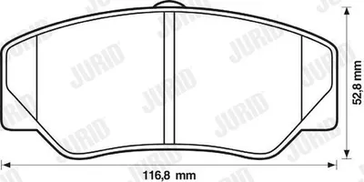 Produktbild von JURID Bremsbeläge Satz Vorne für FORD TRANSIT Kasten (T) 571336J