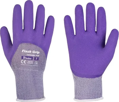 Obrázek produktu pro Ochranné rukavice Bradas FLASH GRIP LAVENDER FULL latex, vel. 8