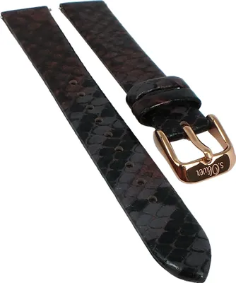 Produktbild von s.Oliver Uhrenarmband 16mm mehrfarbig Leder Reptilprägung SO-3849-LQ