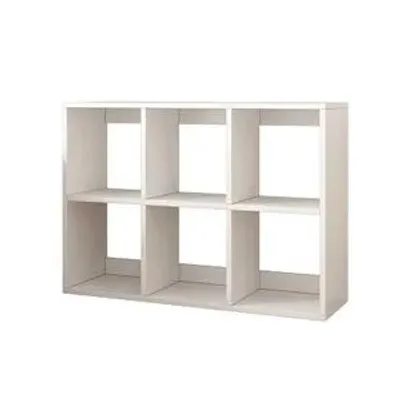 Produktbild von Bibliothek 6 Bücherregale Weiß offener Schrank Loft Modern 100x67x30 cm