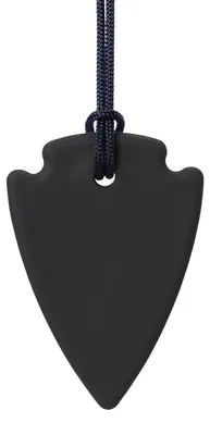 Produktbild von Ark Therapeutics Kaukette Spielzeug schwarz für Kinder und Erwachsene Discrete kauwketting in pijlpuntvorm voor kinderen en volwassenen met kauwbehoefte, ook bij nagelbijten.
