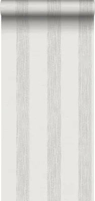 Obrázek produktu pro Sanders & Sanders tapety malované pruhy šedé a bílé 53 cm x 10,05 m