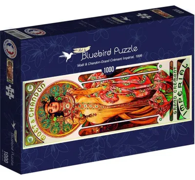 Immagine prodotto di BlueBird - Puzzle Alphonse Mucha: Moët & Chandon - Grand Crémant Imperial - 1000 pezzi