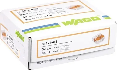 Produktbild von WAGO 221-413 - 18,7 mm - 18,6 mm - 8,3 mm - 450 V
