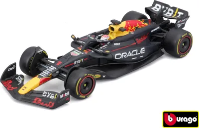 Produktbild von Bburago 1:43 RACE Formula F1 – Red Bull Racing RB20 (2024) #1 (Max Verstappen) – mit Fahrer und Dec