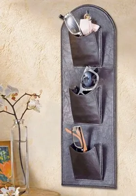 Produktbild von WENKO Brillenablage Brillengarage Wand-Organizer für Brillen Handy Fernbedienung  Ablage MULTI-GARAGE mit 3 Fächern