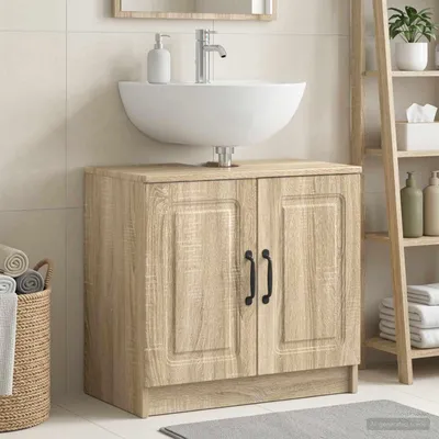 Zdjęcie produktu dla Maison Exclusive - Szafka pod umywalkę UTRECHT, dąb sonoma, 59,5 x 31,5 x 59 cm