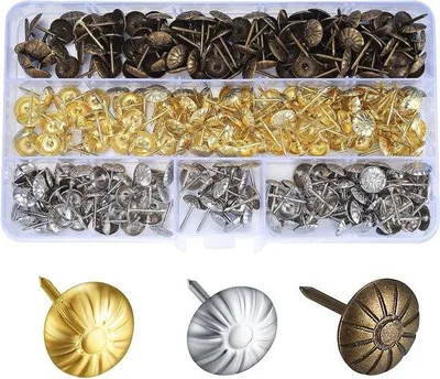 Image de Ongles décoratifs bronze, or et argent, 450 pièces