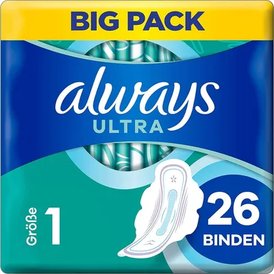 Obrázok produktu pre Always, Ultra, Podpaski, 26 sztuk (PRODUKT Z NIEMIEC)