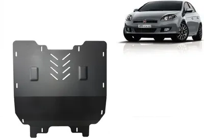 Image de Protection anti-encastrement en acier pour moteur et boîte de vitesses Fiat Bravo