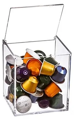 Kapselhalter aus Plexiglas, für 13 Dolce Gusto oder 40 Nespresso-Kapseln