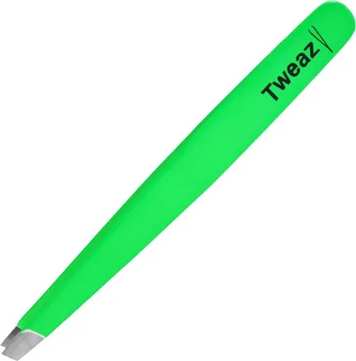 Produktbild von K-Pro TWEAZY Haar Pinzette zum Augenbrauen zupfen Erste Hilfe (Neon Grün)