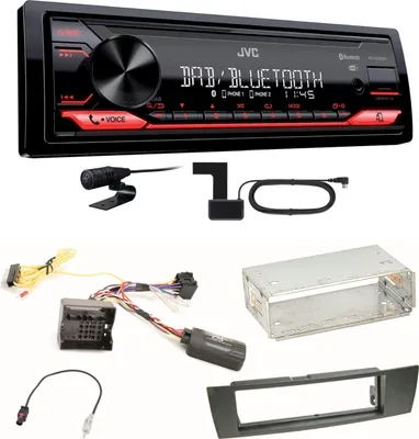 Produktbild von JVC KD-X272DBT Digitalradio Bluetooth USB MP3 Einbauset für BMW E90 E91 E92 E93