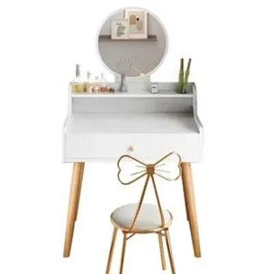 Produktbild von Kosmetik-Schminktisch Mit Spiegel Weiss Skandinavisch Loft Modern