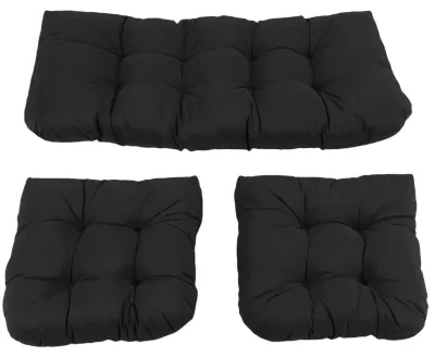 Image de Coussin de sol d'extérieur en 3 pièces, pour chaises de terrasse