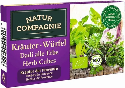 BULION - KOSTKI ZIOŁOWE BEZ DODATKU CUKRÓW I DROŻDŻY BIO (8 x 10 g) 80 g - NATUR COMPAGNIE