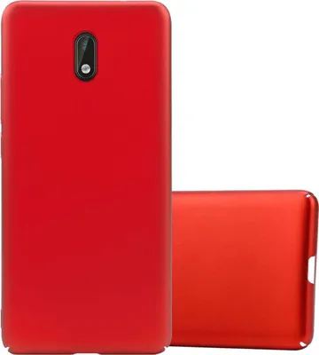 Produktbild von Cadorabo Hülle für Nokia 3 2017 Schutzhülle in Rot Hard Case Handy Hülle Etui