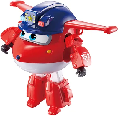 Produktbild von Auldeytoys EU730231 - Super Wings Medium Transform Figur 13cm - Police Jett, 13 cm