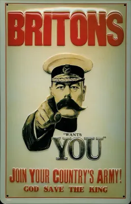 Produktbild von Blechschild Nostalgieschild Britons wants YOU Army Rekrutierung