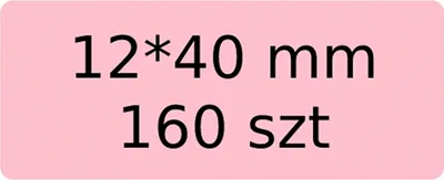Immagine prodotto di EDIBAZZAR | NIIMBOT etichette adesive termiche 12x40mm rosa