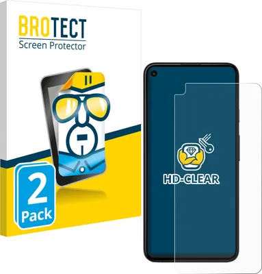 Produktbild von 2x Für Google Pixel 4a 5G Schutzfolie BROTECT Displayschutz Display Schutz Folie Klar Transparent