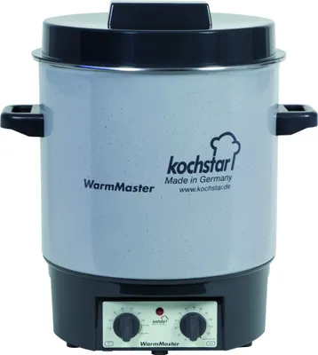 Produktbild von KOCHSTAR Einkochautomat WarmMaster S mit Uhr 27 l Ø35cm steingrau/weiß