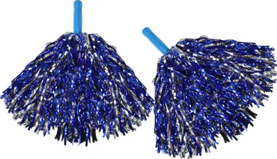 Imagen del producto de Pompones azules y plateados