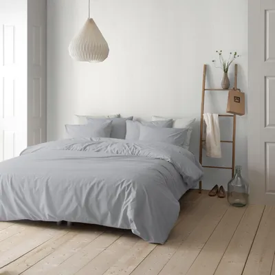 Produktbild von Cinderella Morning - Bettbezug mit Reißverschluss - Flanell - 200x200cm - Light Grey