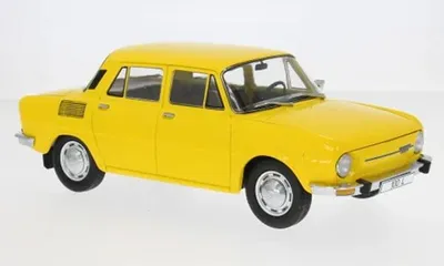 Image de MCG MCG18781 - Skoda 100, jaune, année 1969 - Neuf. (Échelle : 1:18)